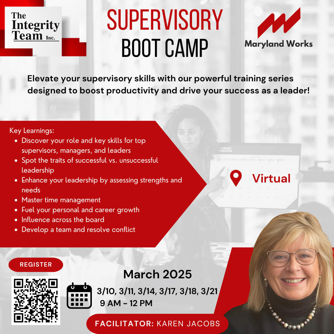 A promotional flyer for a virtual training series titled