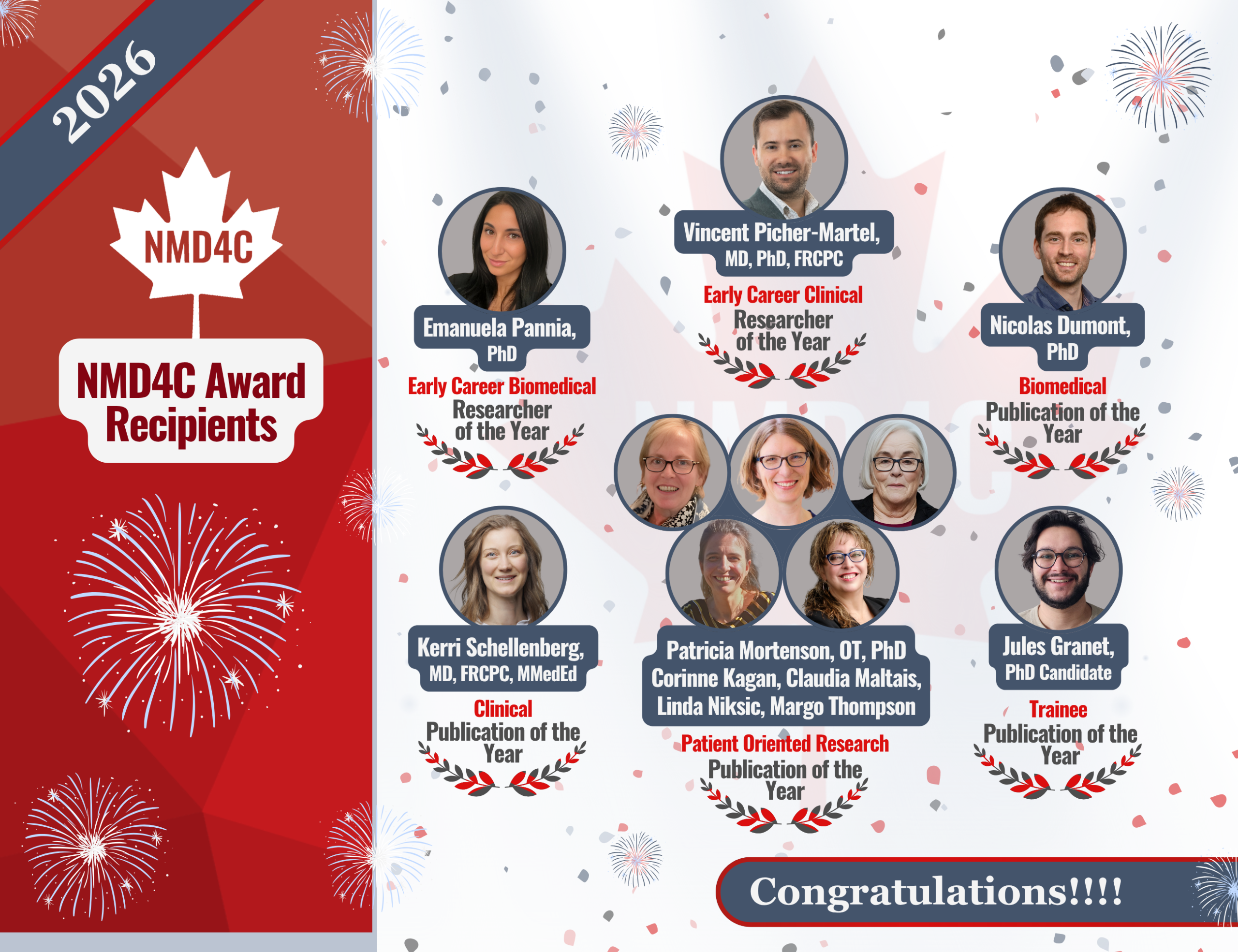 Announcing the 2026 NMD4C Award Recipients