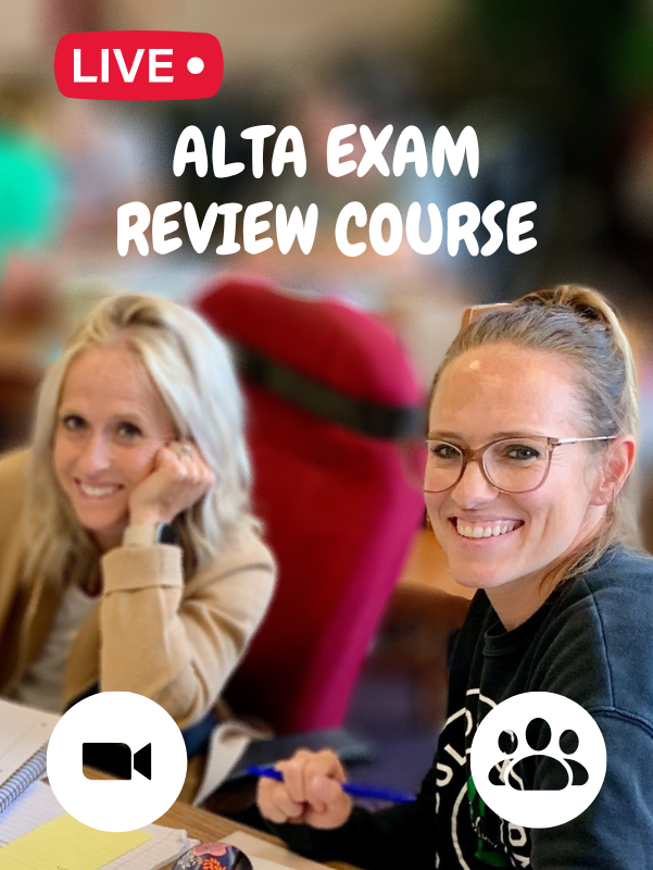 ALTA Exam Review Course for Educators