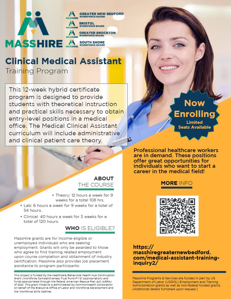 Medical Assistant Training Program image of flyer
