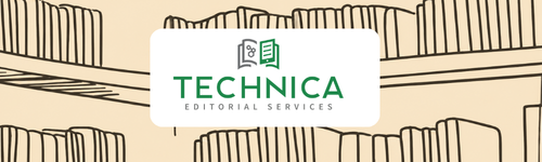 Technica Editorial Services logo above a stylized golden sunrise on a light lavender background.