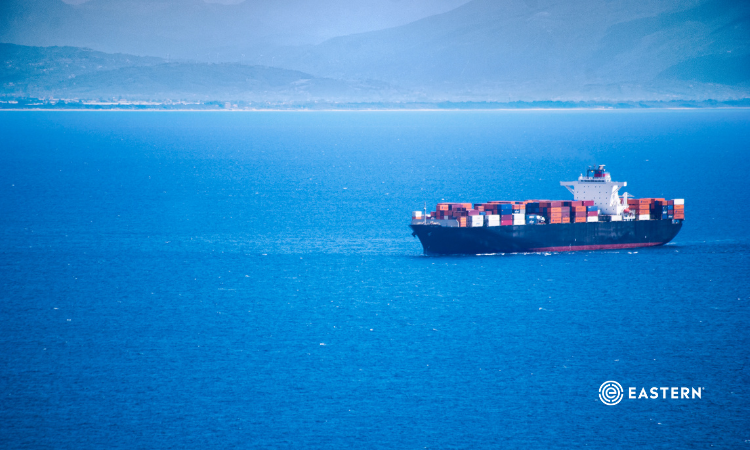 Cargo Vessel at Sea