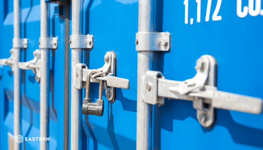 Cargo Container with Lock