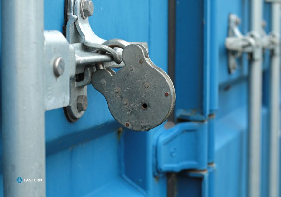 Cargo Container with a Lock