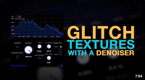 Glitch textures with a denoiser!