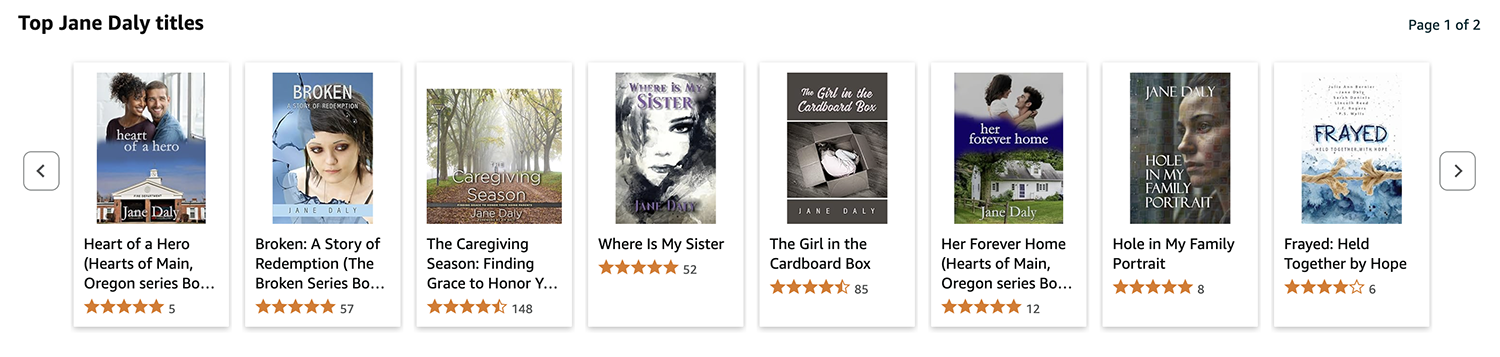 Amazon book selection