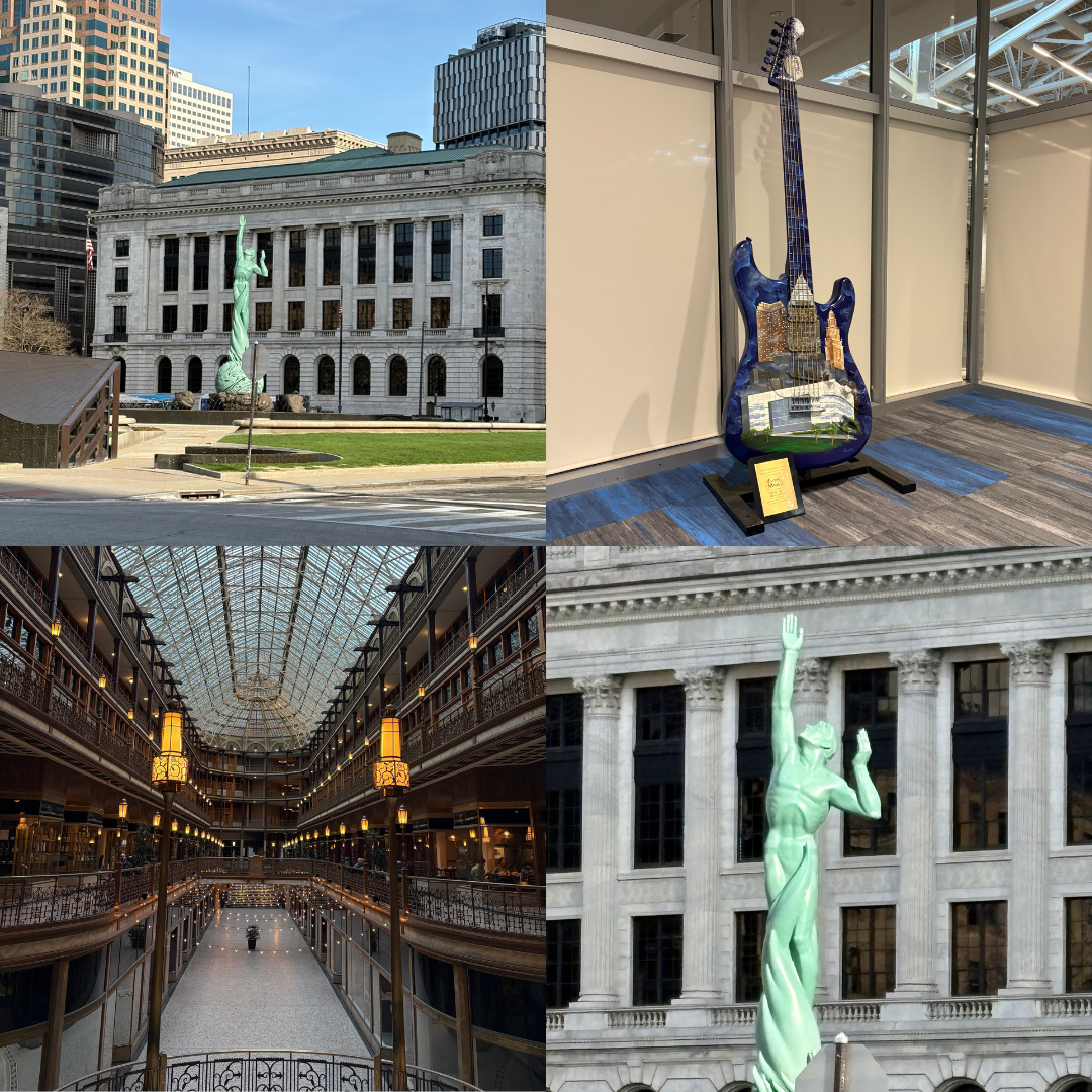 Collage of images from Nikole's visit to Cleveland, OH