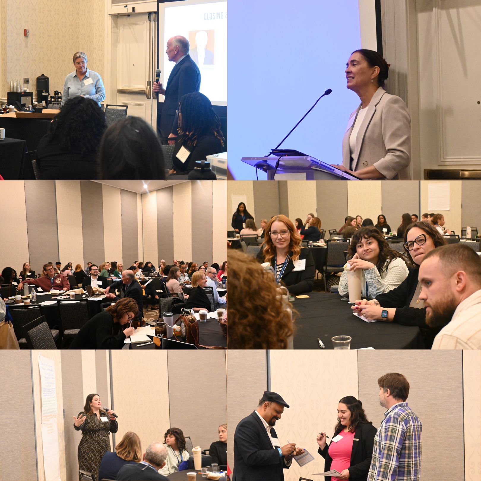 Collage of images from Frontline Justice's pre-conference convening at the ABA/NLADA Equal Justice Conference.