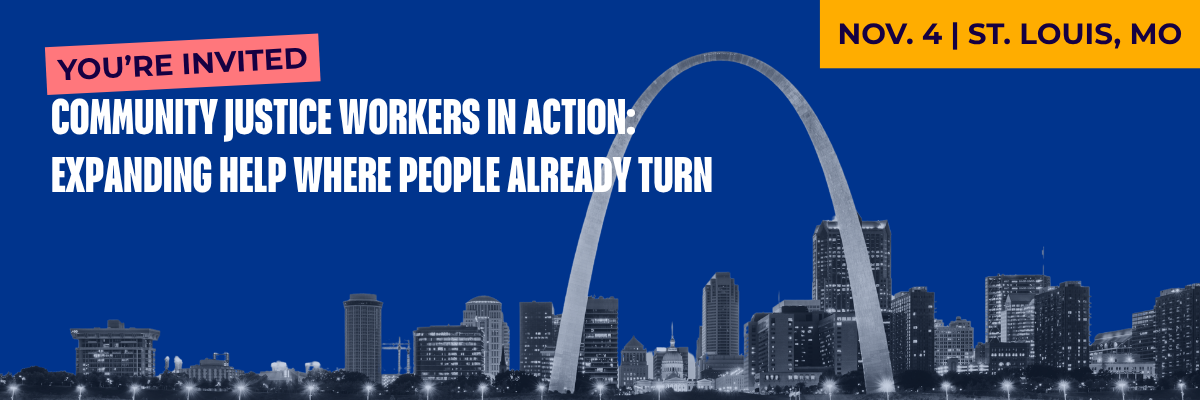 Promotion to join Frontline Justice's pre-conference at the NLADA Annual Conference, in St. Louis on November 4.