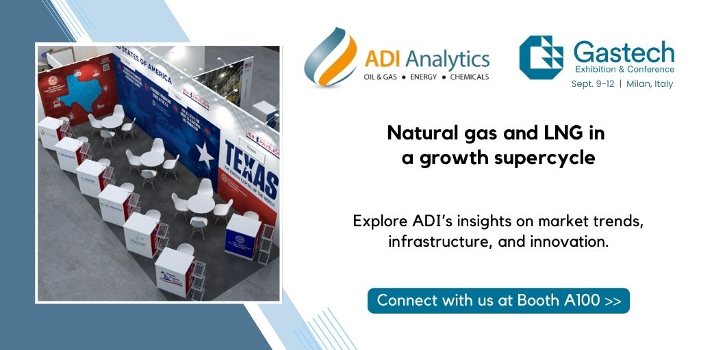 ADI will be at Gastech September 9-12 in Milan, Italy