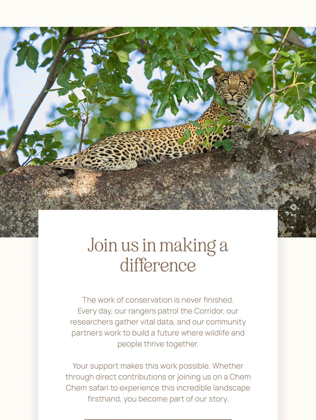 Join us in making a difference