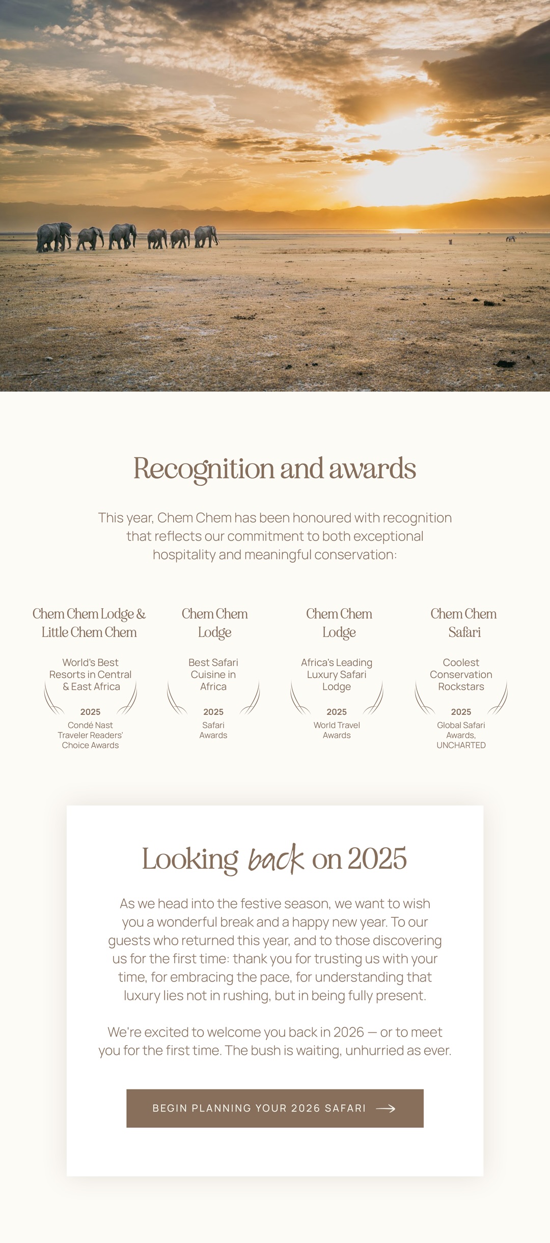Begin planning your 2026 safari