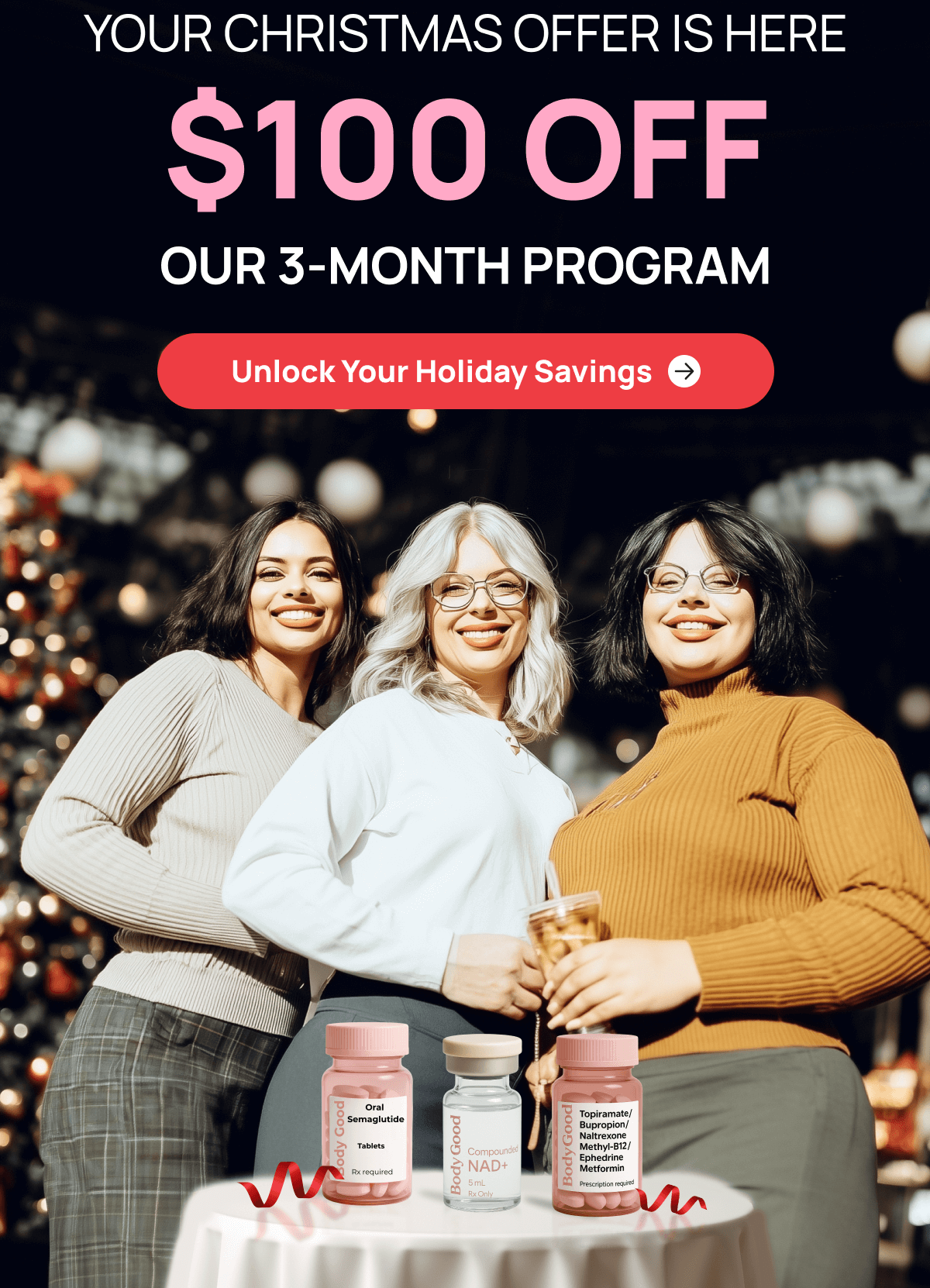 YOUR CHRISTMAS OFFER IS HERE $100 OFF OUR 3-MONTH PROGRAM
