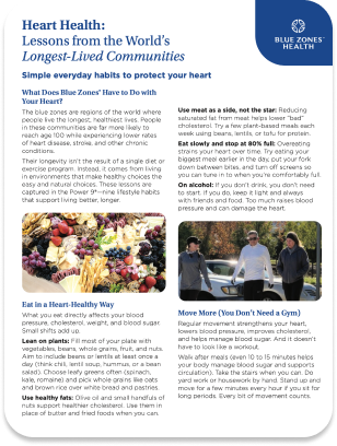 Heart Health Handout