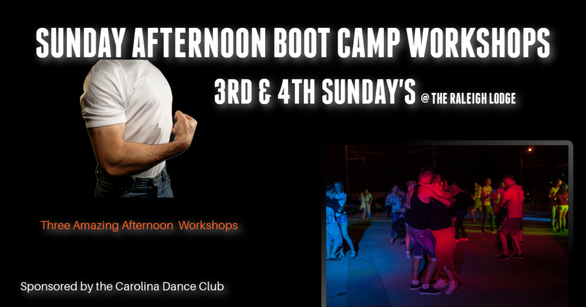 Sunday Afternoon Boot Camp Workshops