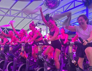 cycling event at Project Active