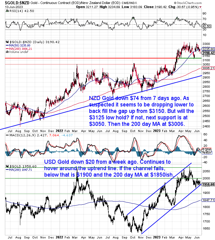 NZ Dollar Gold Chart