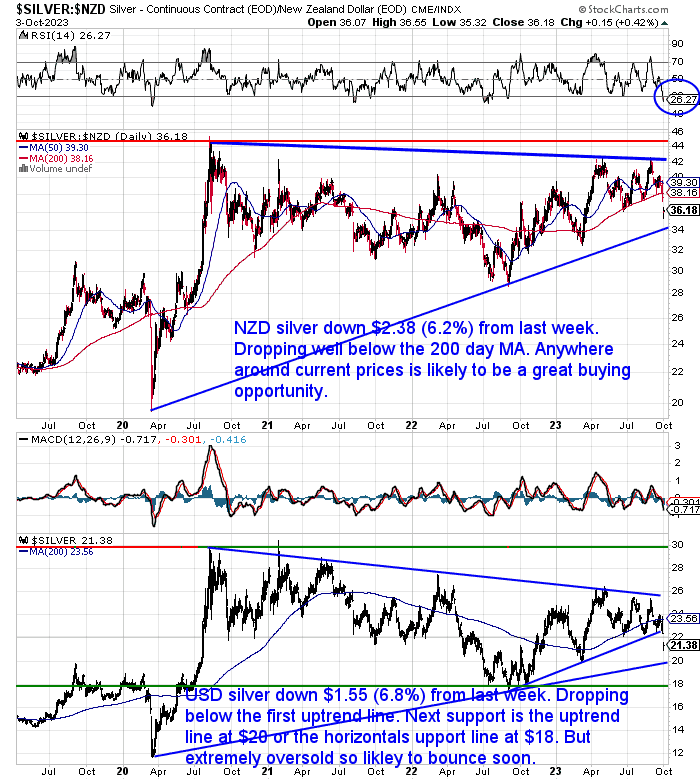 NZ Dollar Silver Chart