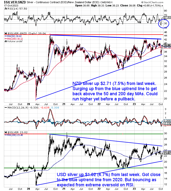 NZ Dollar Silver Chart