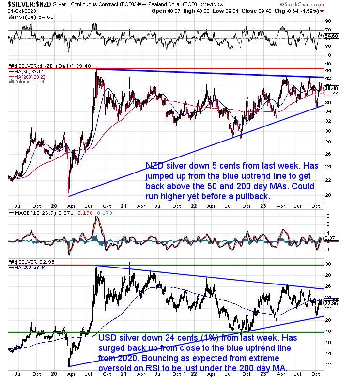 NZ Dollar Silver Chart