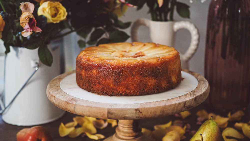 A Slice of Winter: Upside Down Pear Cake