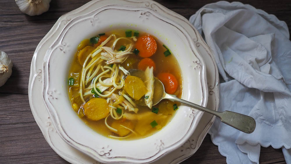 EASY HOMEMADE Chicken Noodle Soup For the Soul (and Colds & Flu)!