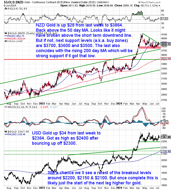 NZ Dollar Gold Chart