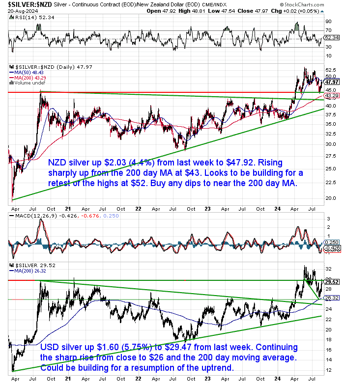 NZ Dollar Silver Chart