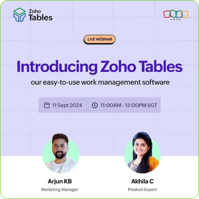 Zoho Tables