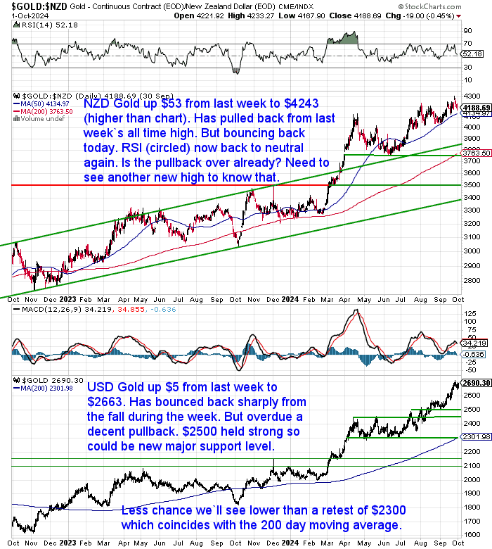 NZ Dollar Gold Chart