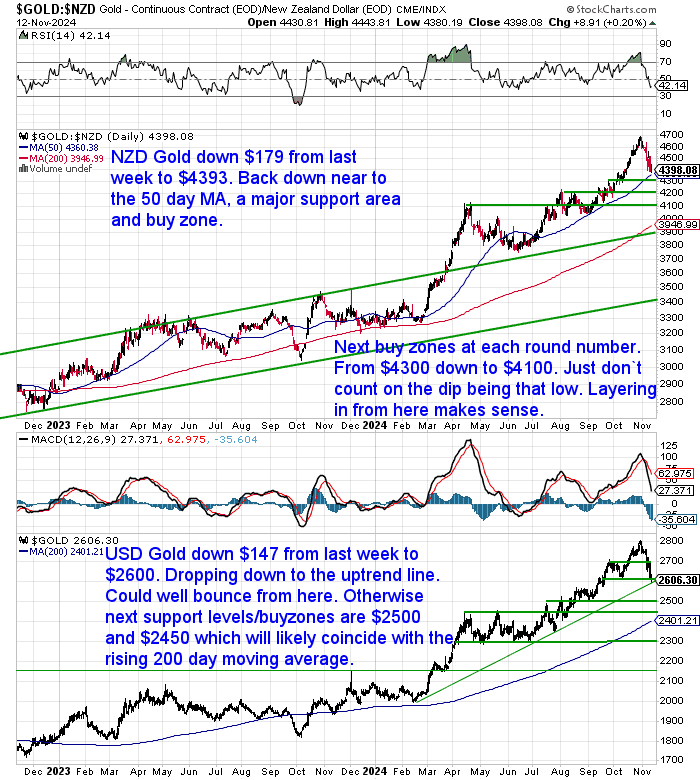 NZ Dollar Gold Chart