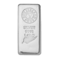 1 Kilo NZ Silver Bar