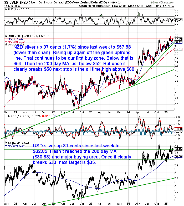 NZ Dollar Silver Chart