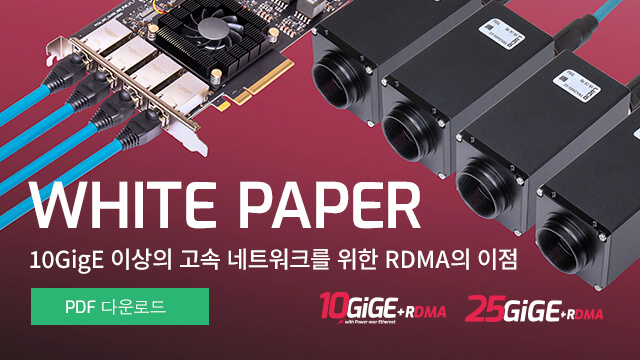 백서: 10GigE 및 25GigE 카메라를 위한 RDMA의 이점