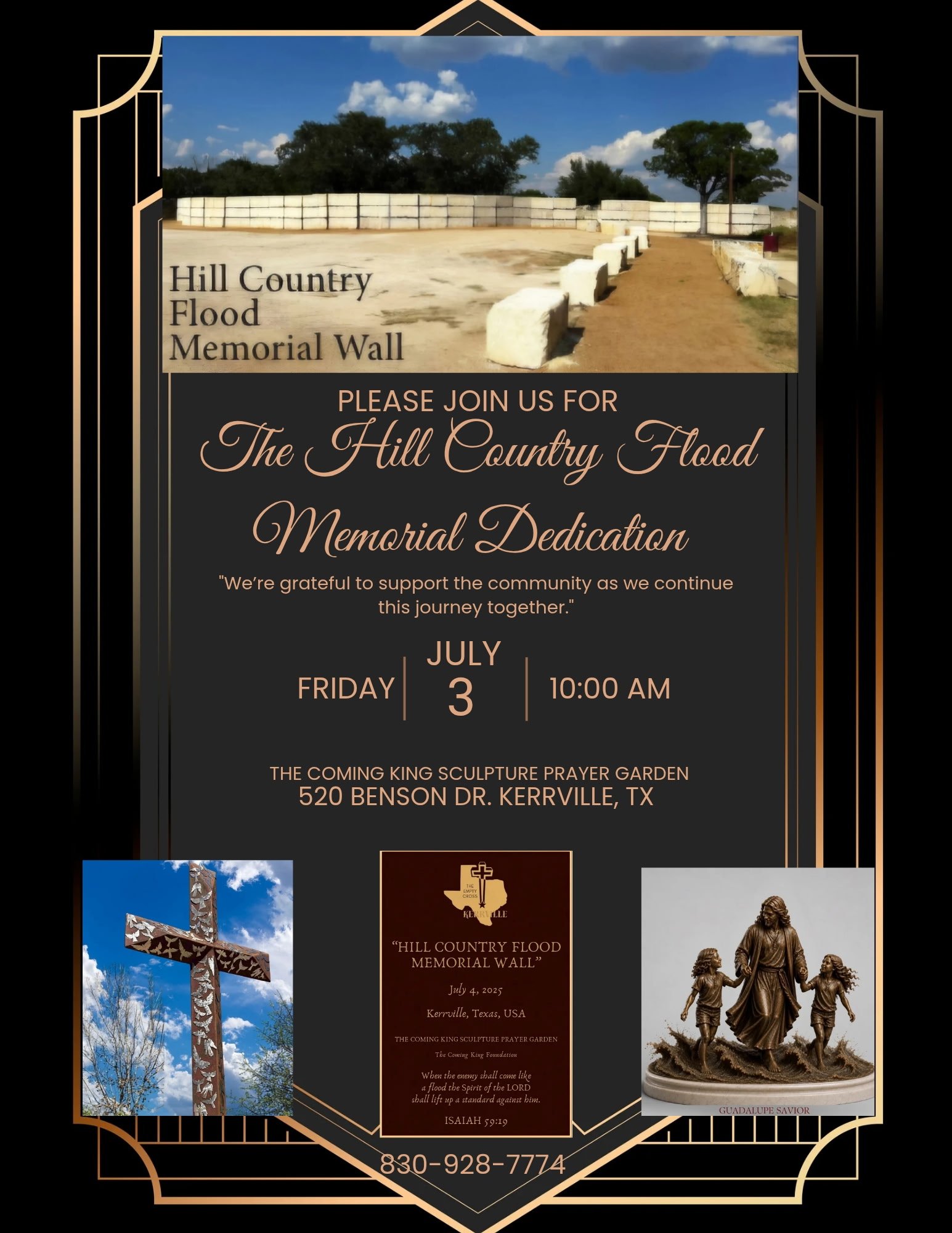 Hill Country Flood Memorial Dedication
