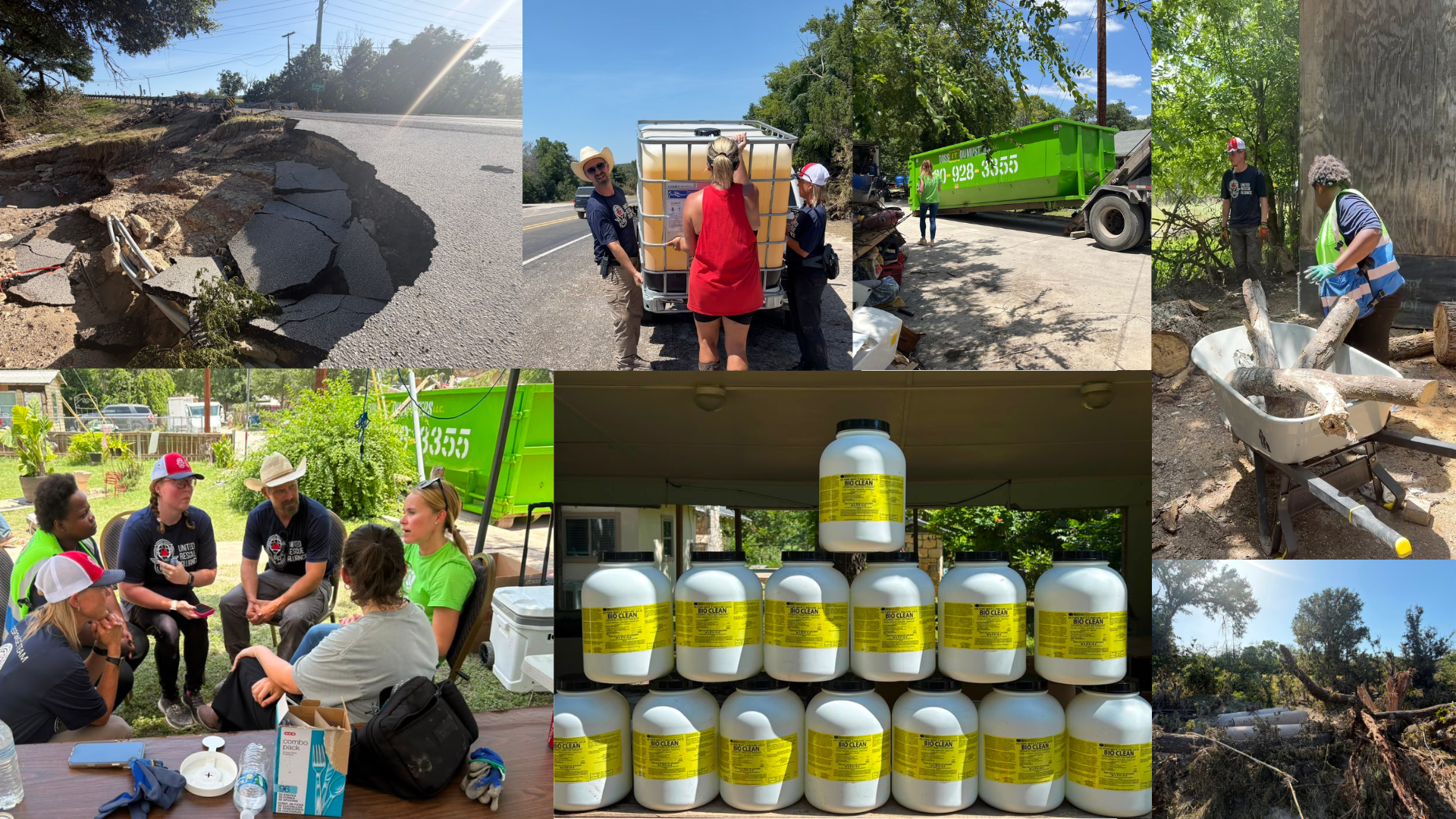 Kerr County Flood Response Photo Collage