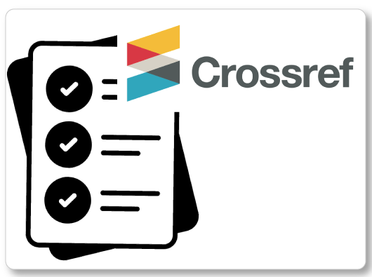 Crossref logo with a checklist icon