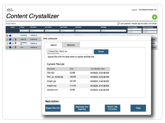 screenshot of Content Crystallizer by DCL