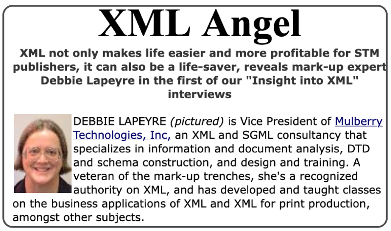 XML Angel - Debbie Lapeyre