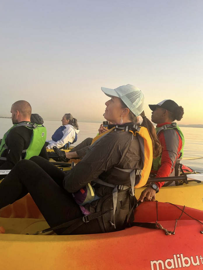 Kayaking on the Bay with Soren Bjerregaard Kjaer, Cecile Foshee,  Rebecca Smith and John Paul Stephens