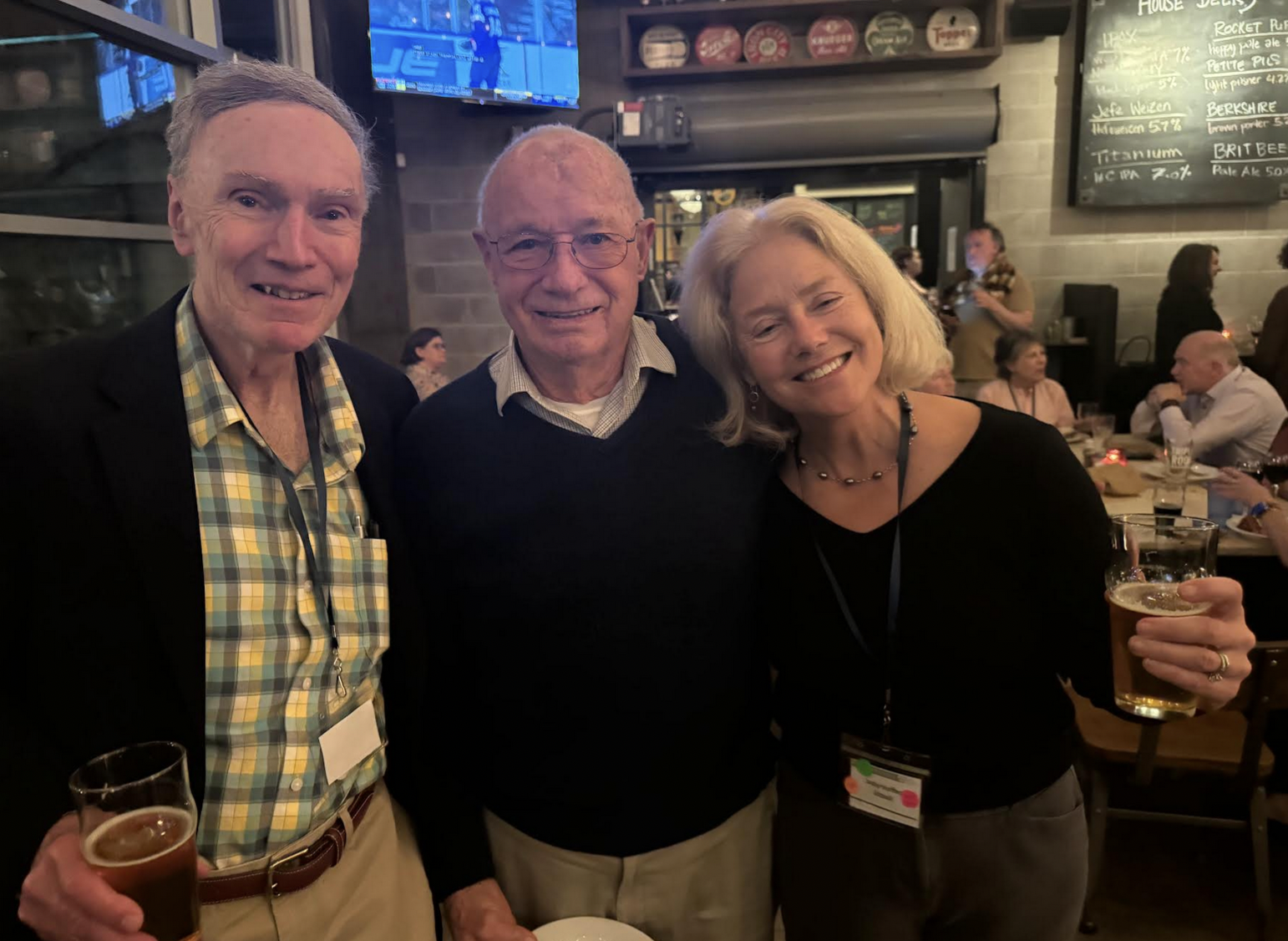 Friday Reception with Steve Shortell, John Hoffer and Jody Hoffer Gittell