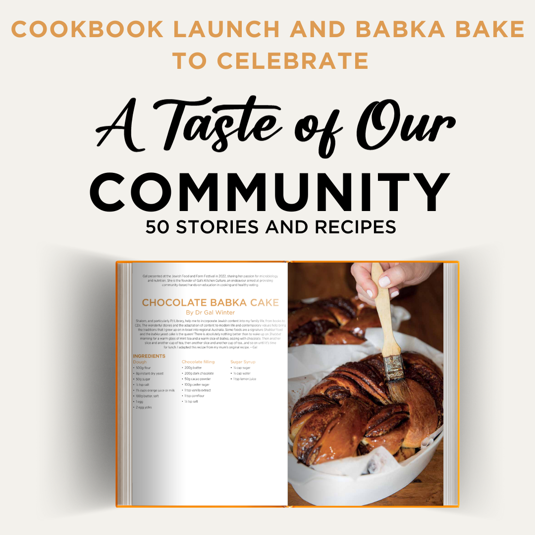 Taste of our community recipe book invitation