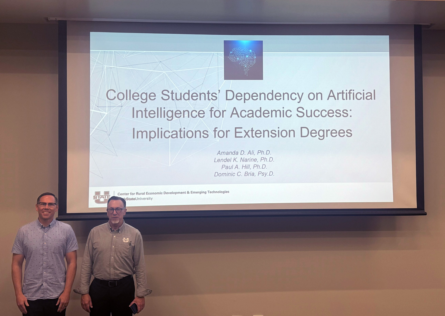 Paul Hill and Dom Bria at AIAEE
