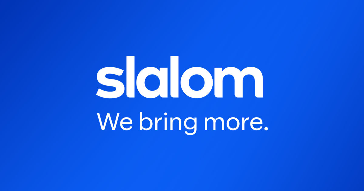 Slalom logo with text