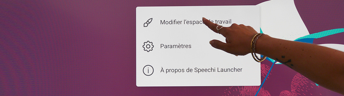 Speechi Wave – Anpassung direkt am Display