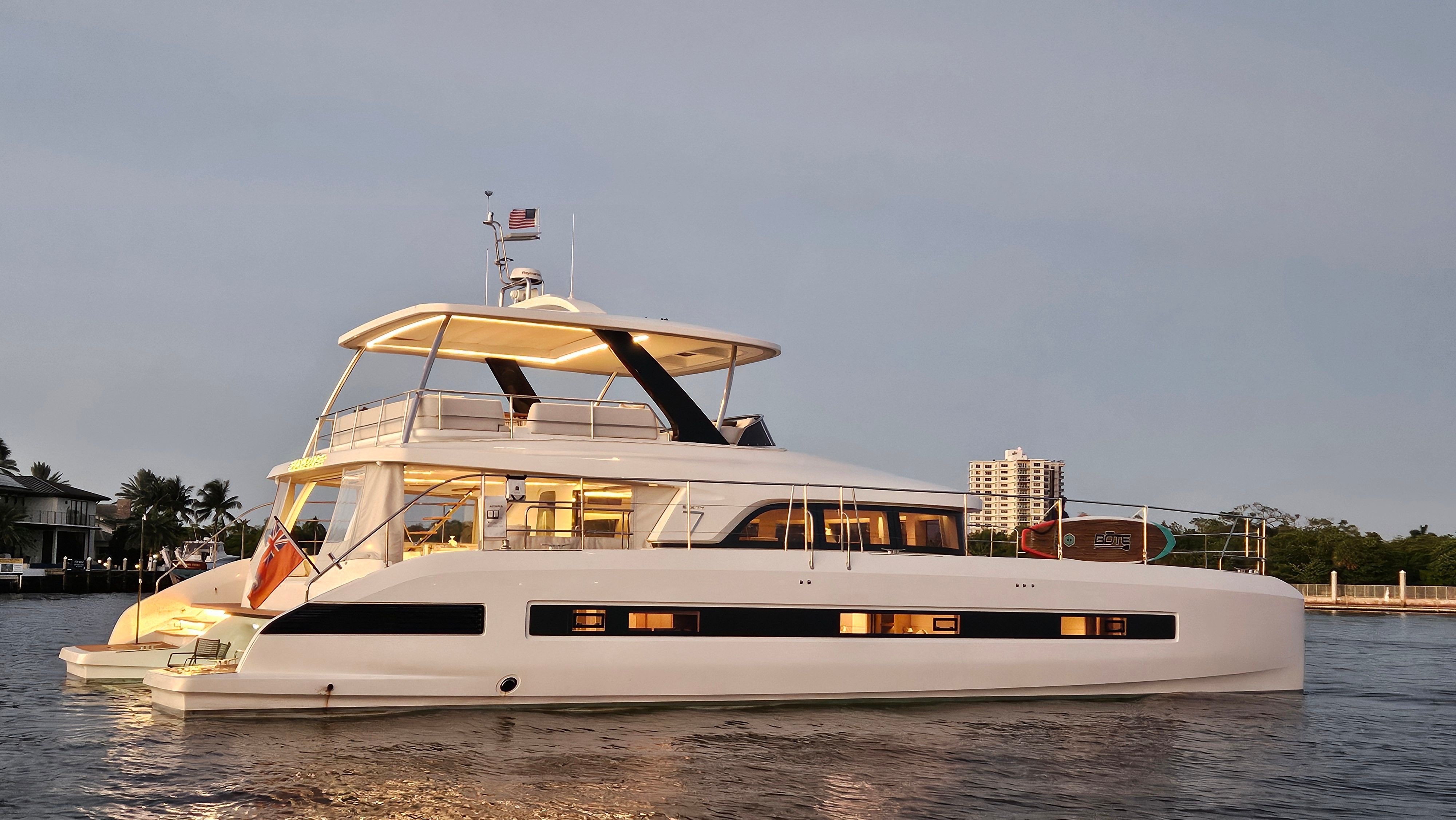 This stunning 2024 Lagoon Sixty 7 Luxury Power Cat is ready for purchase!