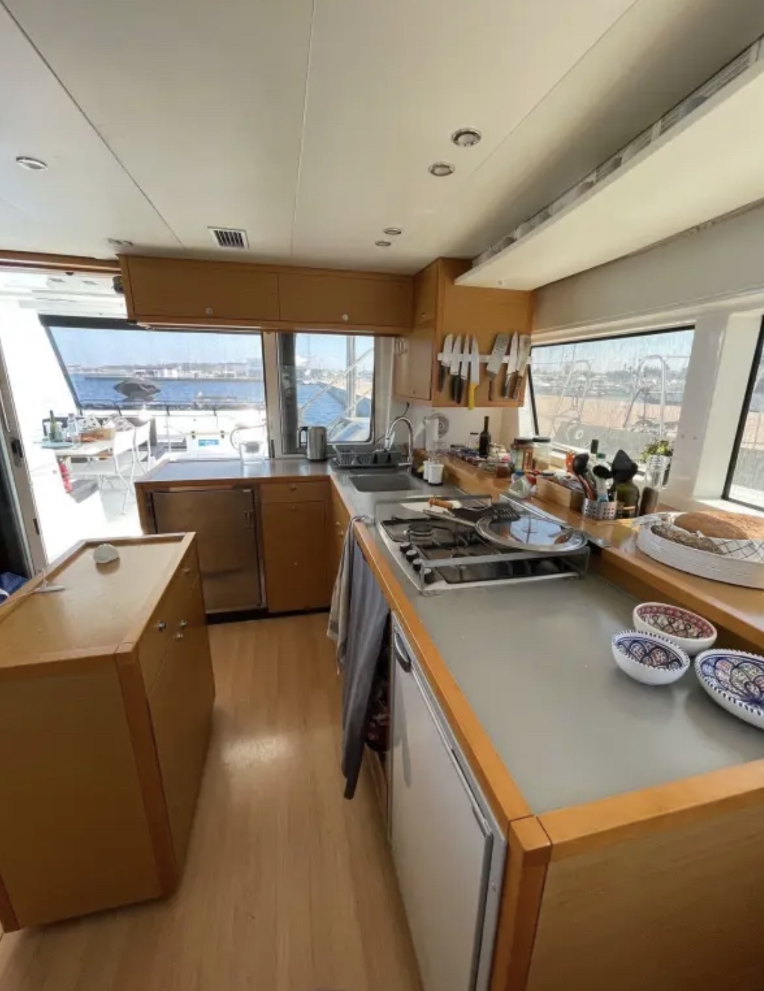 A meticulously refitted cruising catamaran