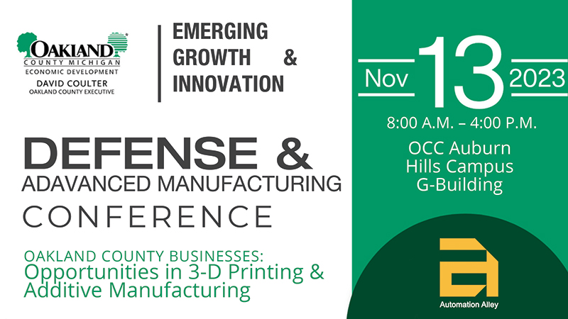 Oakland County Defense & Advanced Manufacturing Conference