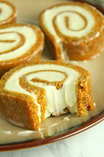 THE PERFECT CARROT CAKE ROLL WITH CREAM CHEESE FROSTING FILLING