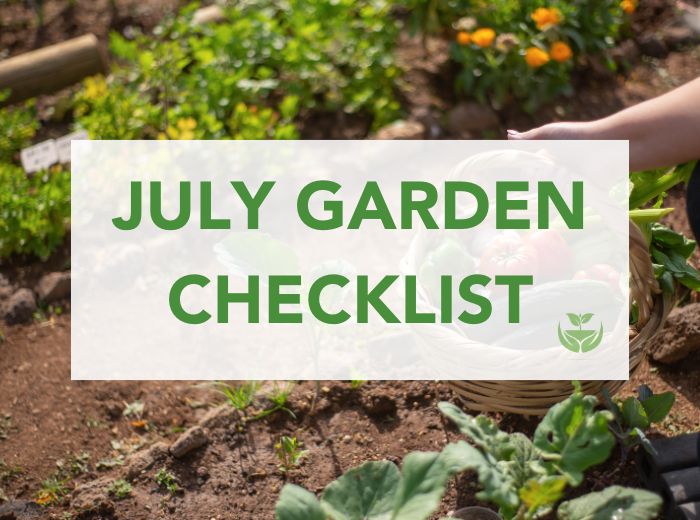 July Garden Checklist banner